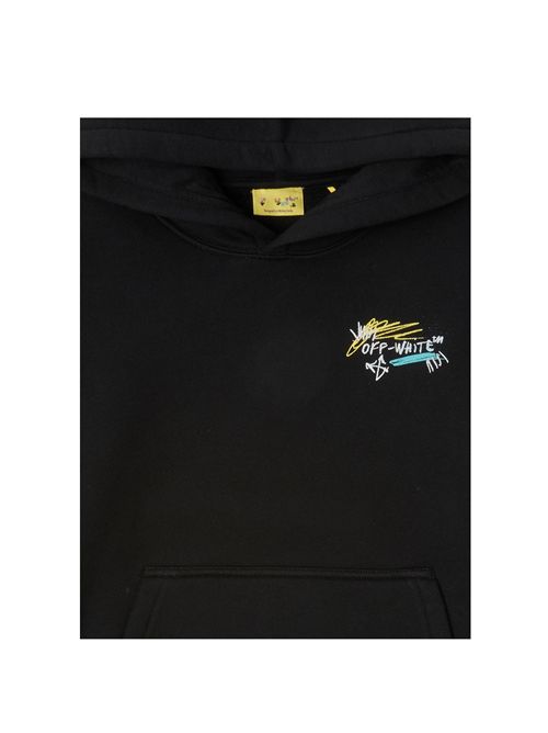 Felpa, unisex, logata. OFF WHITE | FLE00400002
